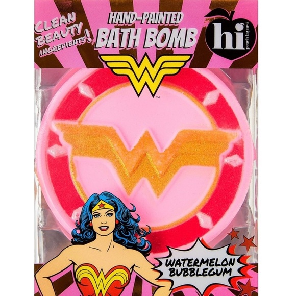 Hi Peach Layne JLA 4 Bath Bomb Bundle, Flash, Batman, Superman, Wond Woman - Picture 8 of 13